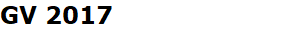 GV 2017